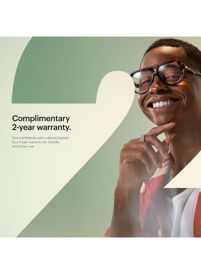 Manscaped The Chairman PRO Men’s Electric Foil Face Shaver - Two Interchangeable Blade Heads, SkinSafe Four-Blade Foil & Stubble Trimmer, USB-C Wireless Compatible Charging, Gentle on Neck - Image 4