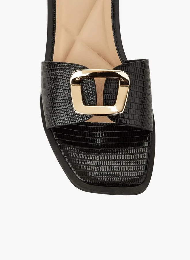 Celeste BLACK Women Slip-On Sandals for Women | Best Price UAE