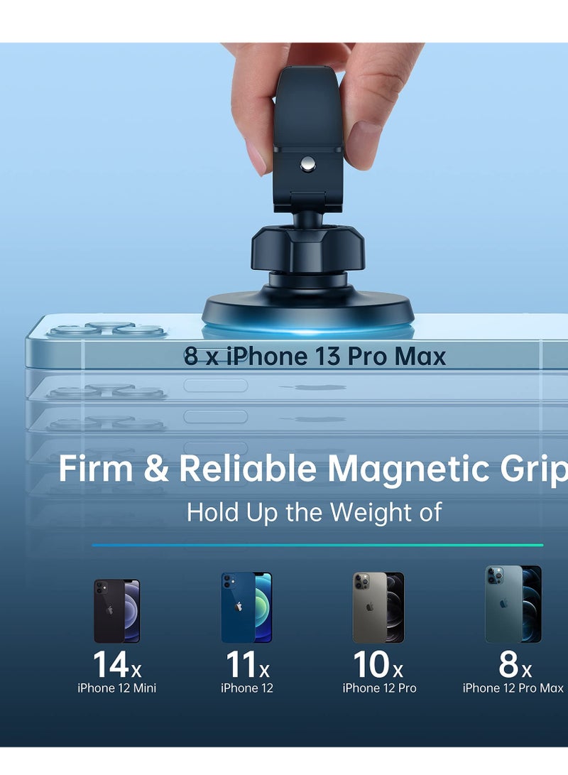 Excefore Magnetic Car Mount Phone Holder - Mag Safe Air Vent Phone Mount for Car Compatible with iPhone 14 13 12 Pro Max Mini Plus, Mag Safe Case, 360° Adjustable Mag Safe Car Mount Phone Holder for All Phone - Image 2