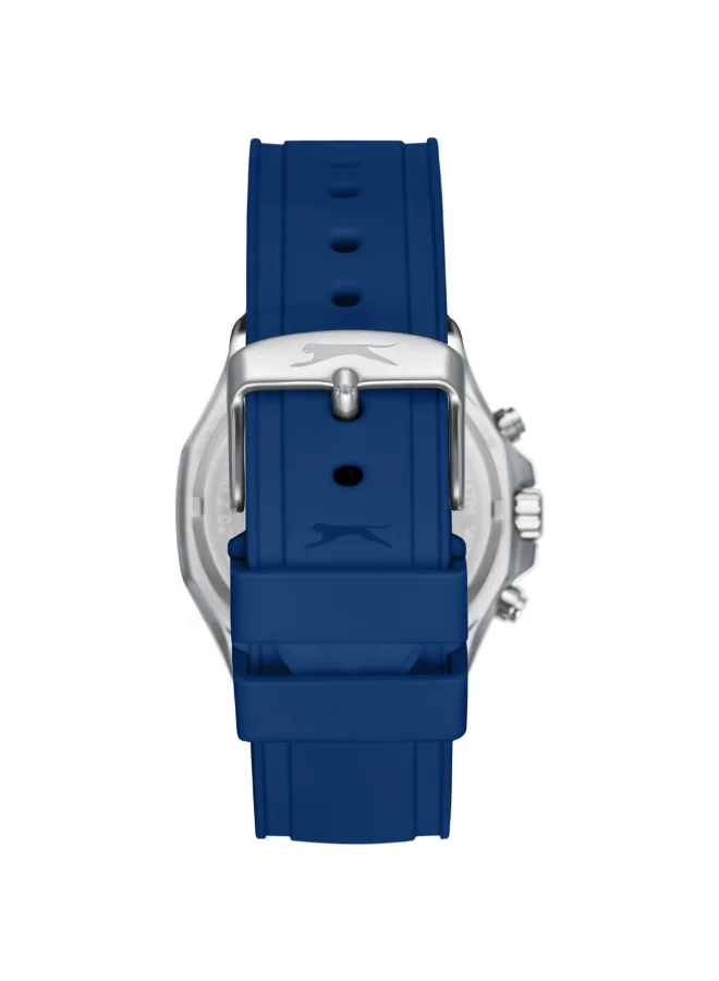 Slazenger Men's Multi Function Display Watch With Dark Blue Silicone Strap - SL.9.2390.2.06