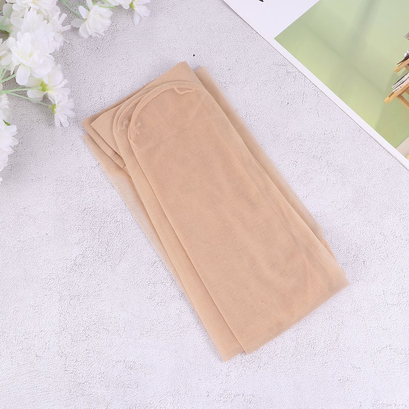 💄 ثلاثة أزواج من جوارب طويلة رفيعة صيفية بفتحة على شكل حرف للنساء وزن حتى 65 كجم لون بشرة - Image 5