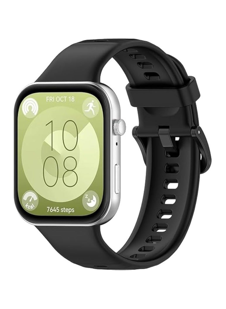 حزام لساعة هواوي فيت 3، أساور سيليكون ناعمة قابلة للتعديل، حزام بديل رياضي، متوافق مع ساعة هواوي فيت 3 الذكية - Image 5