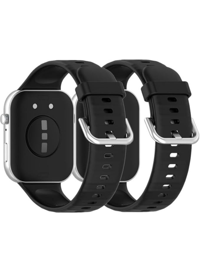 2 pack Strap for Huawei Watch Fit 3, Adjustable Soft Silicone Wristbands, Sport Replacement Strap, Compatible with Huawei Watch Fit3 Smart Watch - Image 1