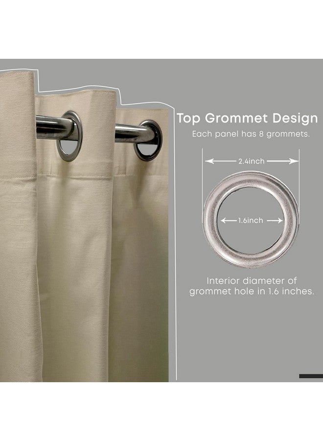 LINENWALAS Natural Cotton Linen Semi Sheer Curtains for Bedroom, Living Room, Kitchen, 6 Feet Window Curtain, Pack-2 Pcs Boho Curtain with Eyelet Rings, Light Filtering (Natural, 6 Ft) - Image 3