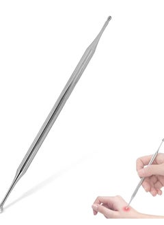 Generic Dual Head Facial Reflexology Tools Stainless Steel Portable Ear Acupuncture Body Point Probe Massage Tool  - Image 1