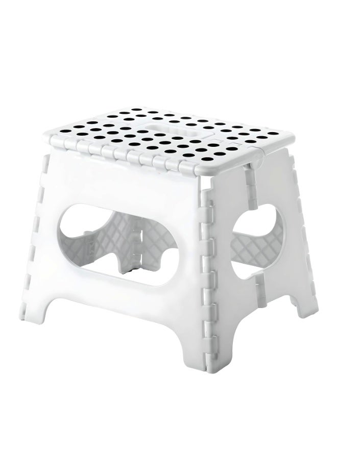 Generic Folding Step Stool for Adults and Kids Holds Up to 300 lbs,Non-Slip Folding Stools with Portable Handle, Compact Plastic Foldable Step Stool for Bathroom,Bedroom, Kitchen  - Image 1