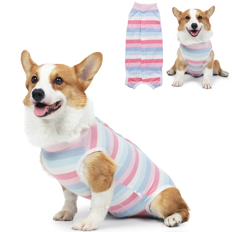 Coppthinktu Recovery Suit for Dogs Dog Onesie for Surgery, Dog Surgery Recovery Suit for Small Medium Dogs, E-Collar Alternative After Surgery Wear Anti Licking Abdominal Wounds Pet Surgery Recovery Suit - Image 1