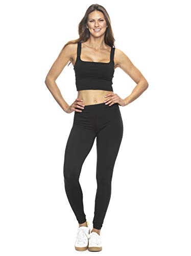 Felina Velvety Super Soft Lightweight Leggings Black, Medium - Image 3