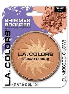 إل إيه كالرز برونزر لامع من LA COLORS، 0.42 أونصة، عبوة من قطعة واحدة  - Image 1