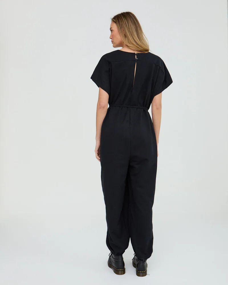 ترتلدوف لندن Rita Black Tie Waist Jumpsuit