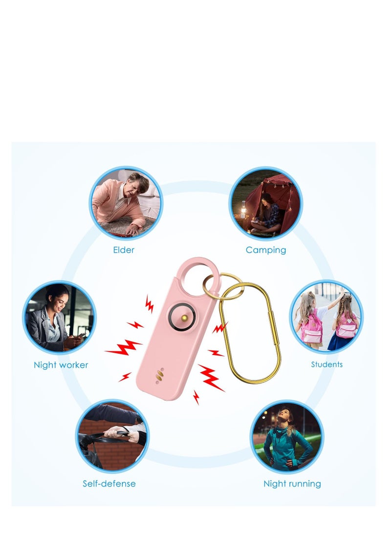 Y&D - Personal Safety Alarm for Women - USB Rechargeable Self Defense Keychain Set Kids Elderly -135dB Loud 2 Modes with Multi-functional Flashing LED Light Portable To Wear - Image 1