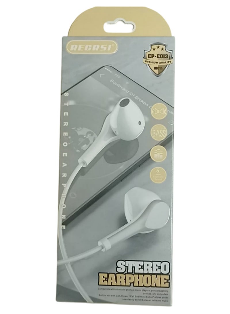 ريكرسي EP-E013 سماعات رأس ستيريو باس ميكروفون 3,5 ملم سماعة موسيقى - Image 2