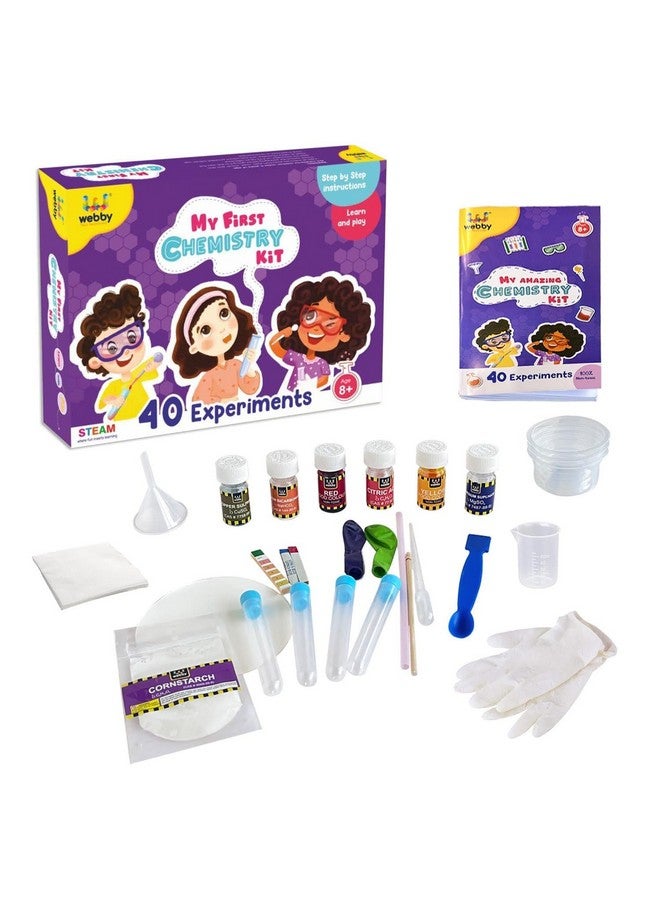 Webby DIY Chemistry Kit with 40 Experiment | STEAM Learner | Science Kit | Educational & Learning Activity Toy Kit for Kids, Boys & Girls Age 8+ - Image 2