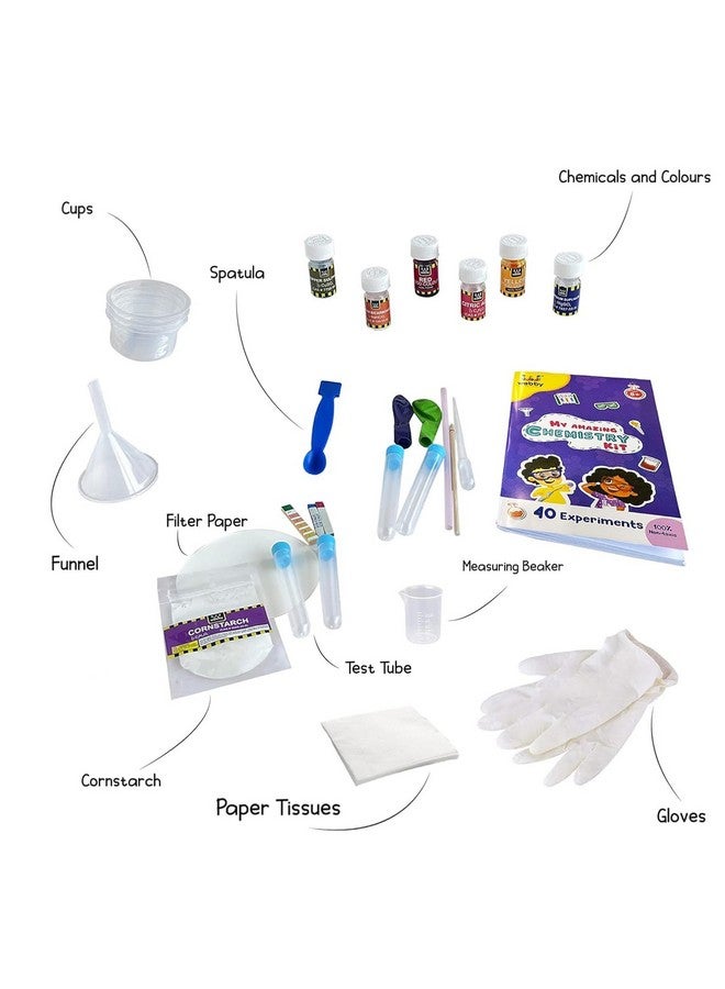 Webby DIY Chemistry Kit with 40 Experiment | STEAM Learner | Science Kit | Educational & Learning Activity Toy Kit for Kids, Boys & Girls Age 8+ - Image 3