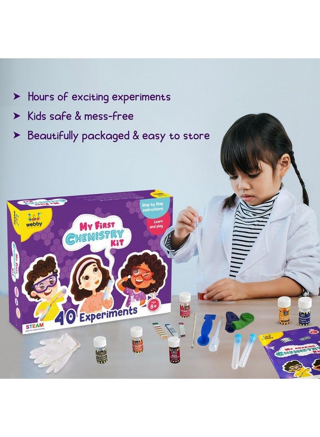 Webby DIY Chemistry Kit with 40 Experiment | STEAM Learner | Science Kit | Educational & Learning Activity Toy Kit for Kids, Boys & Girls Age 8+ - Image 4