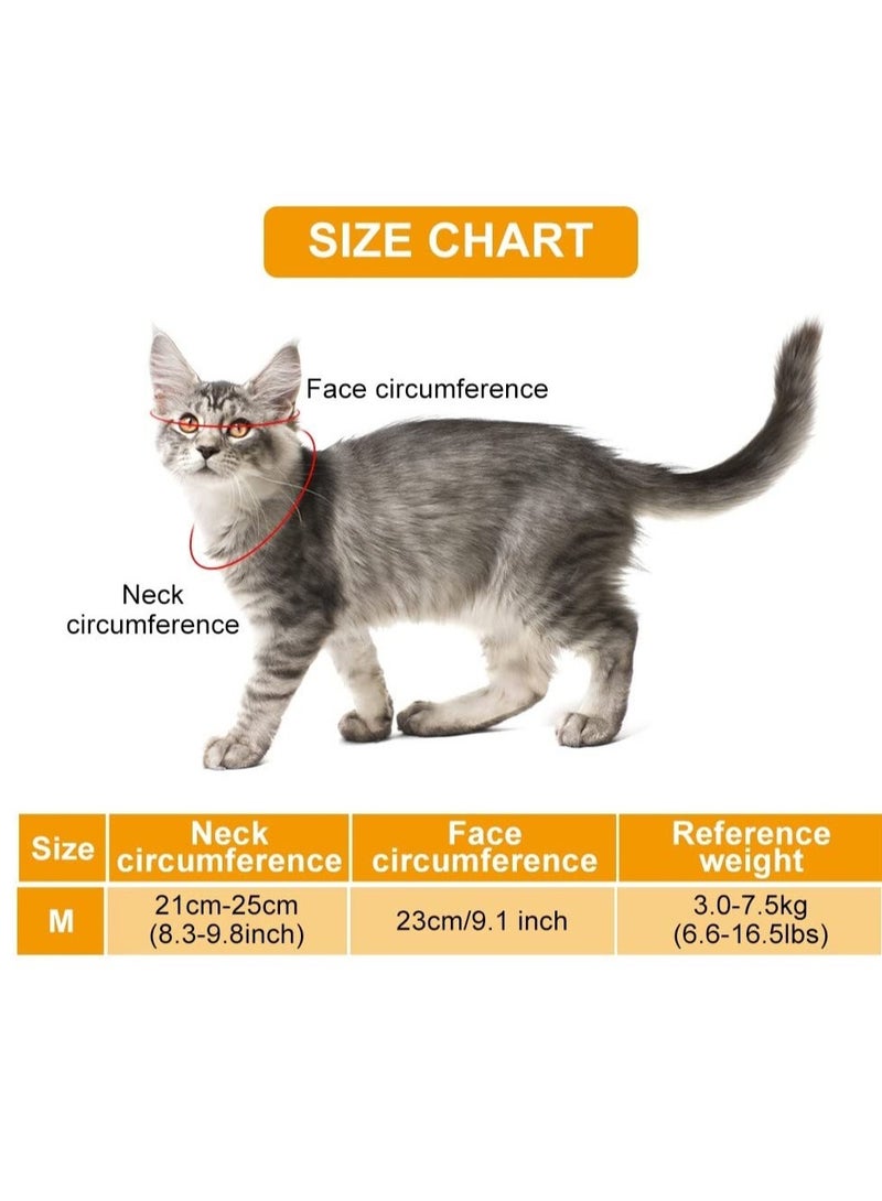 Excefore Cat Muzzle, Breathable Cat Mouth Guard Muzzle, Prevent Cats from Biting and Chewing, Cat Grooming Muzzle, for Grooming Nail Trimming - Image 2