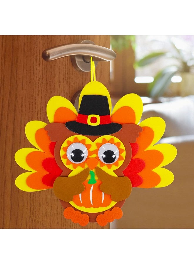 وينلين 24 مجموعة من زخارف عيد الشكر البومة، مجموعات فنية لعيد الشكر، مجموعات حرفية لعيد الشكر، حرف الخريف، عباد الشمس، تركيا، ملصقات إسفنجية، الفنون والحرف اليدوية، عيون جوجلي للأطفال، أنشطة الفصل الدراسي - Image 4