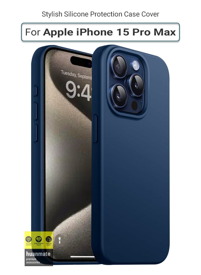 هوان ميت Huanmate Silicone Case Cover For Apple iPhone 15 Pro Max