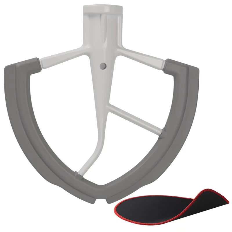 6 Quart Flex Edge Beater for Kitchenaid BowlLift Stand Mixers Kitchenaid Paddle Attachment with BothSides Flexible Silicone Edges Bowl Scraper And Mixer Slider Mat for Kitchenaid 6 Qt Mixer