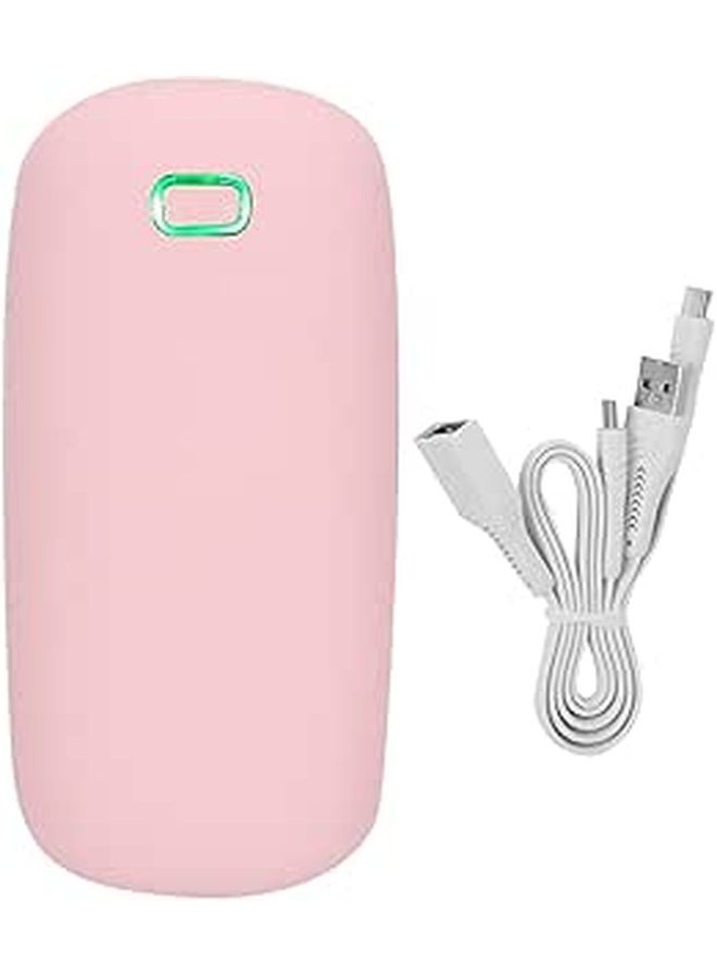 USB Charging Mini Portable Water Heater Double Face Thermostatic Travel Mug Warmer For Home Office Winter Gift For Women Pink - Image 1