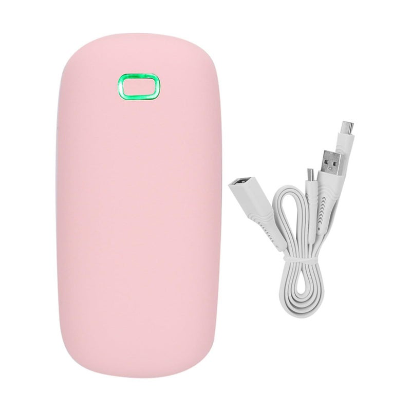 USB Charging Mini Portable Water Heater Double Face Thermostatic Travel Mug Warmer For Home Office Winter Gift For Women Pink - Image 2