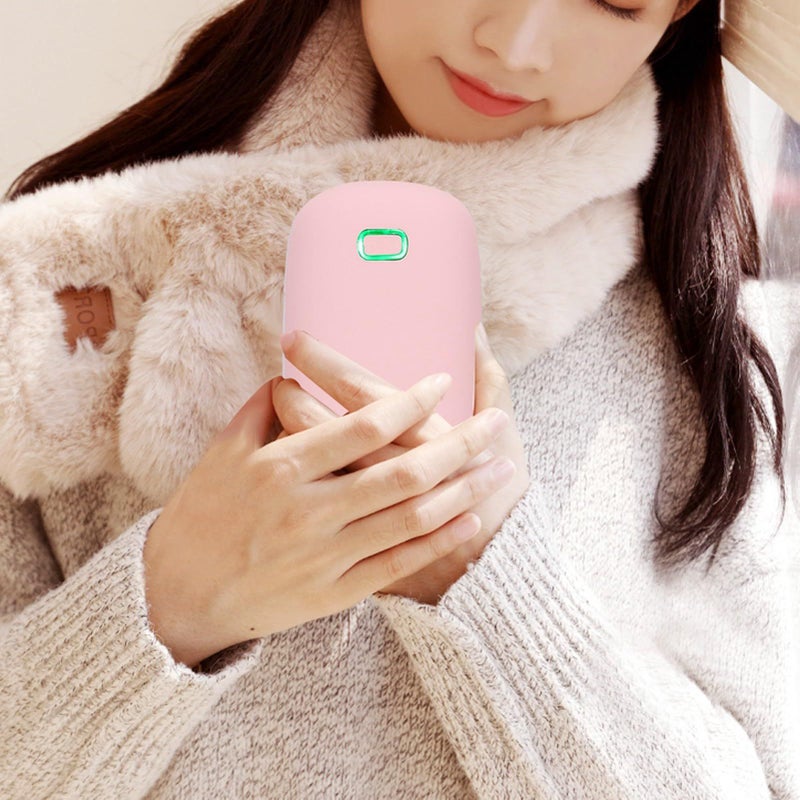 USB Charging Mini Portable Water Heater Double Face Thermostatic Travel Mug Warmer For Home Office Winter Gift For Women Pink - Image 4