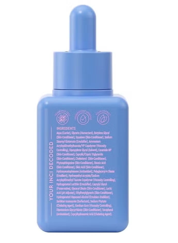BYOMA Hydrating Serum - Moisturizing Facial Serum with Squalane, Glycerin & Ceramides - Hydrating for Glowing, Dewy Skin - 1.01 fl. oz - Image 3