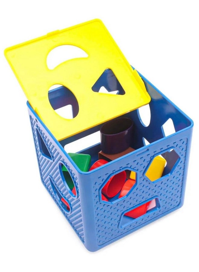 Goyal's Big Size Baby Blocks Shape Sorter Toy - Color Recognition Shape Toys with Colorful Sorter Cube Box & 12 Different Shapes for Boys & Girls - 14.5 cm/ 5.7 Inch - Image 4