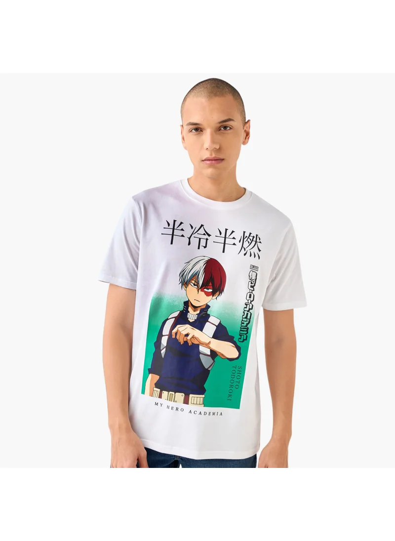 SP Characters Shoto Todoroki Print Crew Neck T-shirt