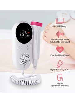 Sharpdo Heart Monitor Fetal Doppler with Clear Ultrasound Gel 60g and Battery * 2  - Image 3
