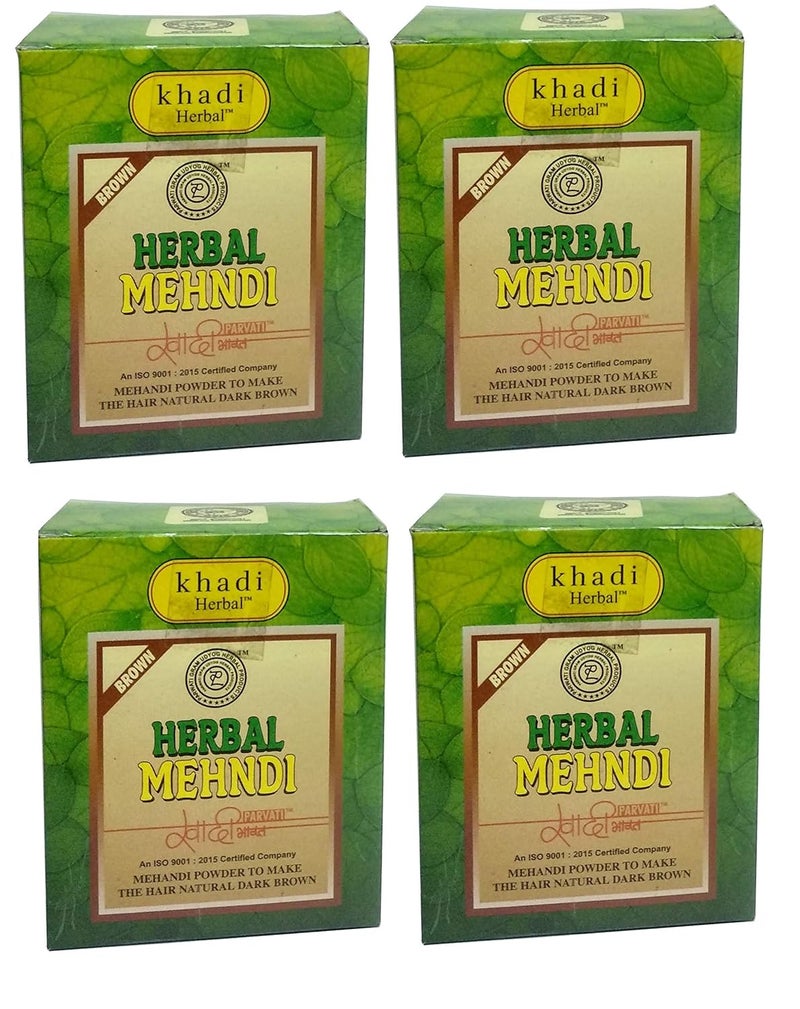 Khadi Herbal Khadi Herbal Brown Henna Mehandi 300gm Pack of 4 - Image 1