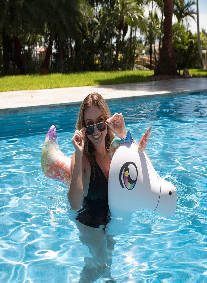 PoolCandy Inflatable Animal Swim Noodles (Unicorn) - Image 4