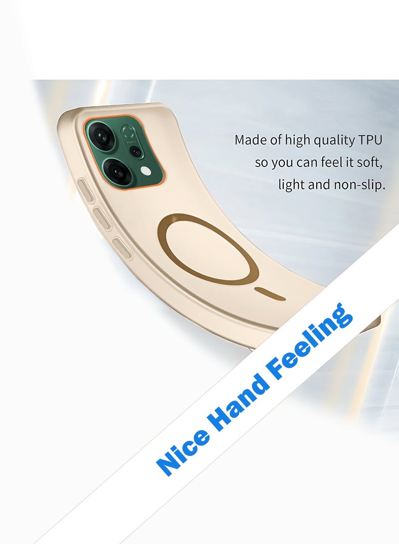 Wtech Oppo Reno14 5G 2025 Hybrid Translucent Magsafe with Magnetic Charging Raised Camera Lips Elegant Look Case Cover (MCMPMN) - Brown - Image 3