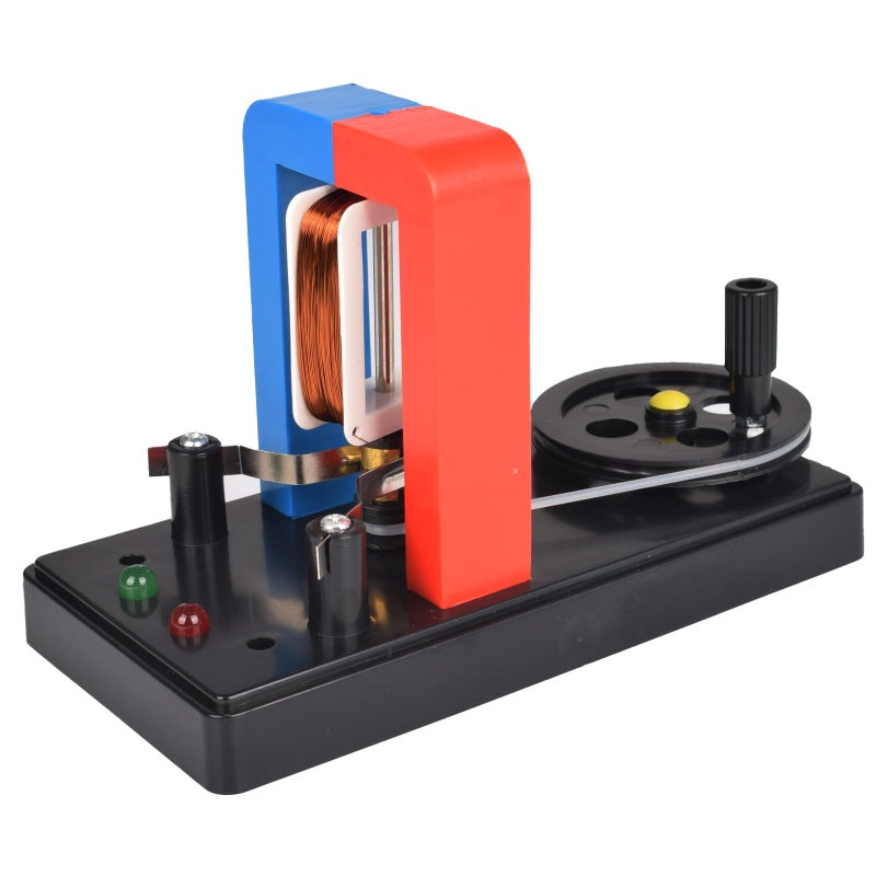 EUDAX School DIY Dynamo Lantern Educational STEM BuildingLabs Demonstration Motor Activity Teaching Model Hand Cranked Power Electricity DC Electric Generator Physical Science Experiment Education - Image 4
