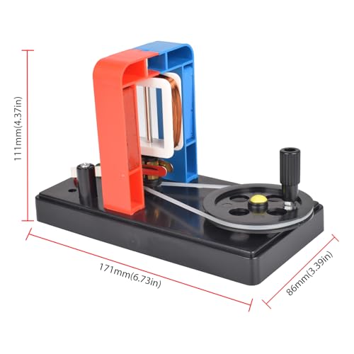 EUDAX School DIY Dynamo Lantern Educational STEM BuildingLabs Demonstration Motor Activity Teaching Model Hand Cranked Power Electricity DC Electric Generator Physical Science Experiment Education - Image 5