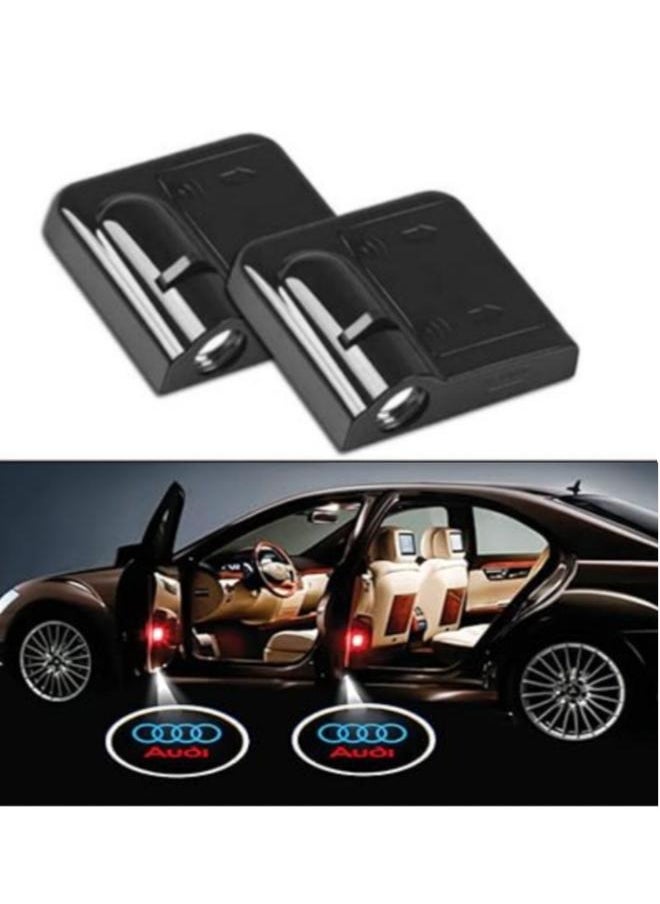 EasyLife 2 Pieces LED Car Door Horse Logo Projector Shadow Light Set NO: 36  - Image 1