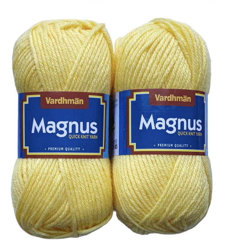 KYSS Vardhman Magnus Wool 300 gm Thick Yarn 1 Ball 100 gram Each Best Used with Knitting Needles Crochet Needles Wool Yarn for Knitting Dyed Shade no5 - Image 1