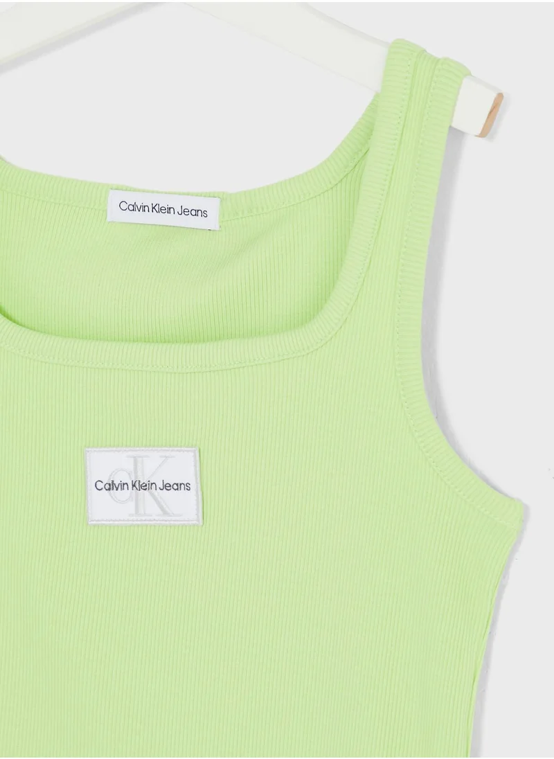 Calvin Klein Jeans Youth Logo Tank Dress