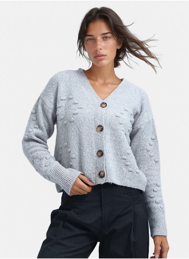 RAVIN Feminine Long Sleeves Short Cardigan  - Image 1