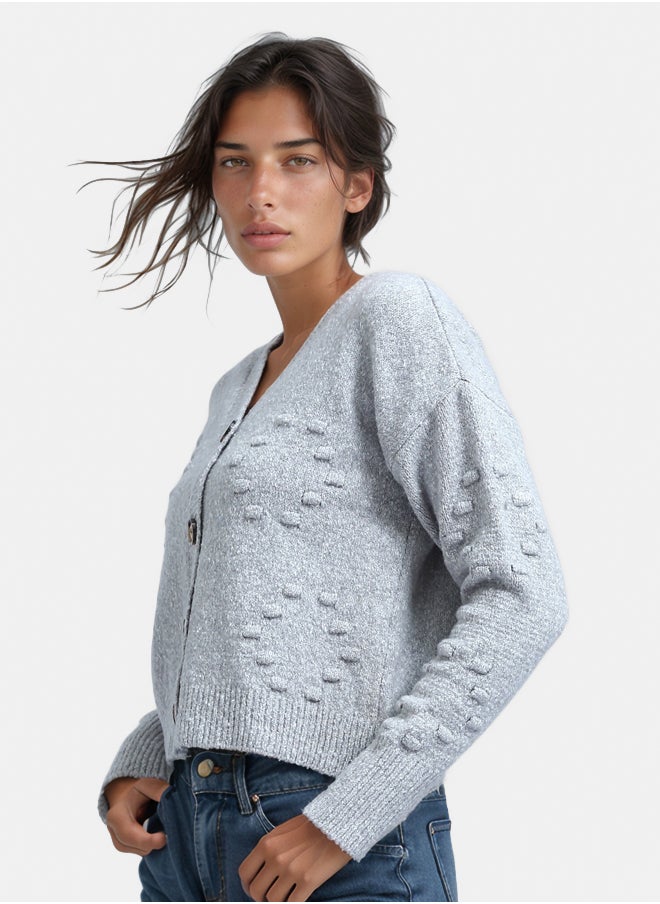 RAVIN Feminine Long Sleeves Short Cardigan  - Image 2