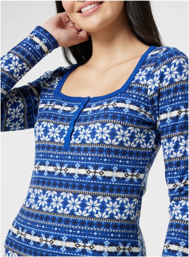 La Senza Printed  Pyjama Top