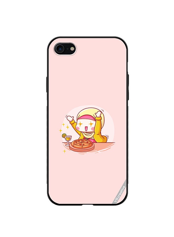 VR CREATIVE Protective Case Cover For Apple iPhone SE (2022) Cute Hijabi Babe Design Multicolour - Image 1