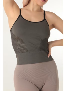 Miorre Thin Strap Mesh Detailed Sports T-Shirt  - Image 4