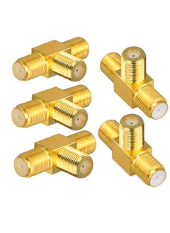 SUNSAR 5pcs F Type Coax Splitter 3 Way Adapter Connector  - Image 1