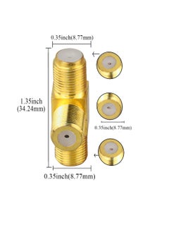 SUNSAR 5pcs F Type Coax Splitter 3 Way Adapter Connector  - Image 2