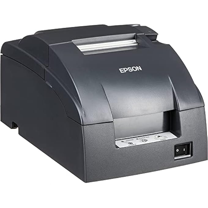 TM-U220B DOT MATRIX COMPACT POS IMPACT RECEIPT AND KITCHEN LABEL PRINTER - DK PORT AND ETHERNET CONNECTIVITY - PRINT SPEEDS UP TO 6.0 LPS, 4 LINES PER SECOND, AUTO-CUTTER, DAODYANG - Image 1