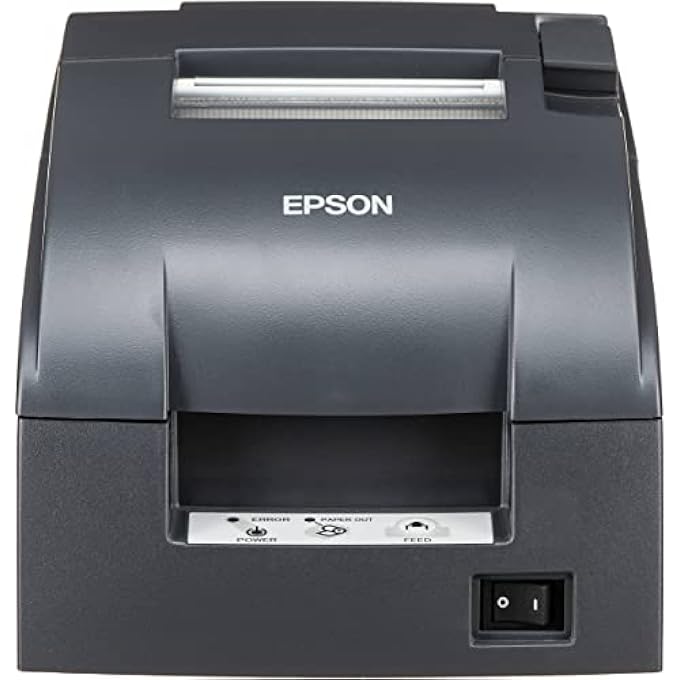 TM-U220B DOT MATRIX COMPACT POS IMPACT RECEIPT AND KITCHEN LABEL PRINTER - DK PORT AND ETHERNET CONNECTIVITY - PRINT SPEEDS UP TO 6.0 LPS, 4 LINES PER SECOND, AUTO-CUTTER, DAODYANG - Image 2