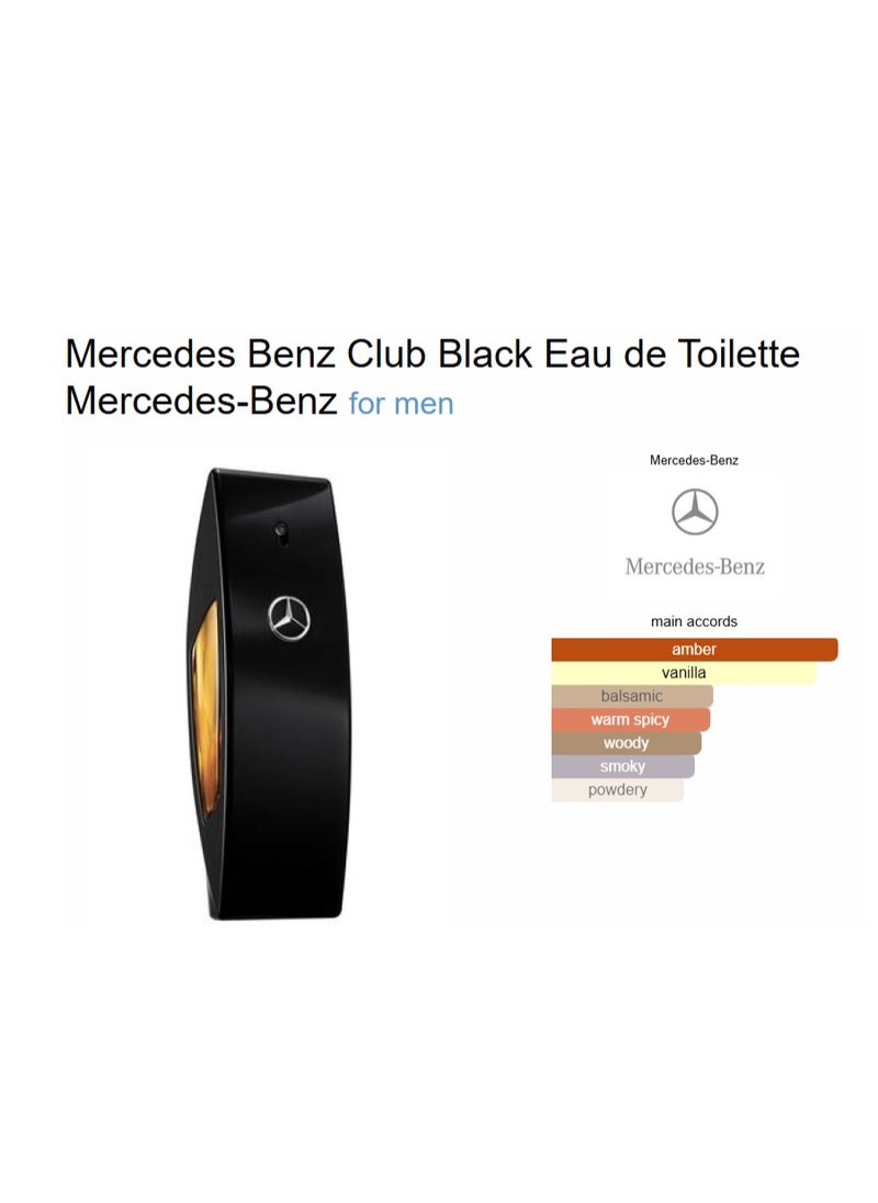 Mercedes-Benz Club Black For Men EDT 50ml  - Image 3