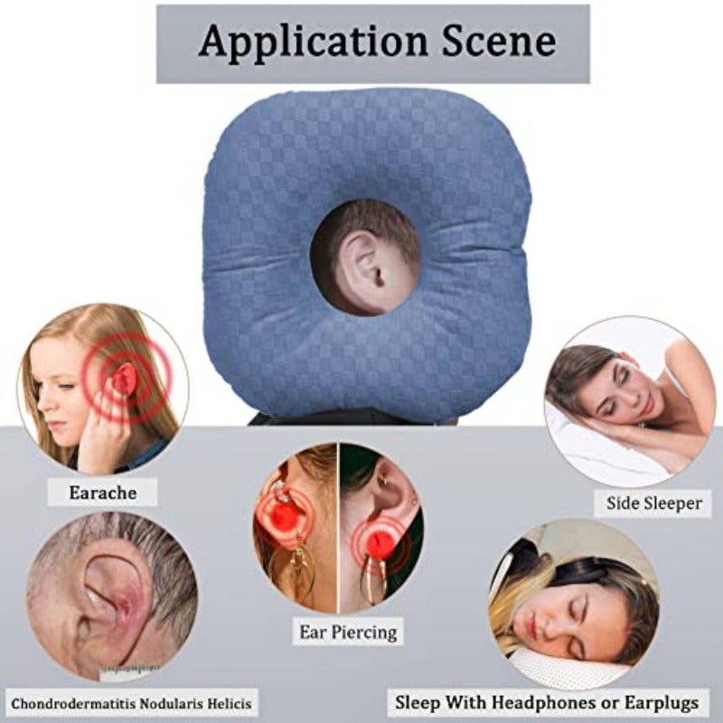 Ear Piercing Pillow with Hole for Cartilage Piercings CNH Support - Image 2