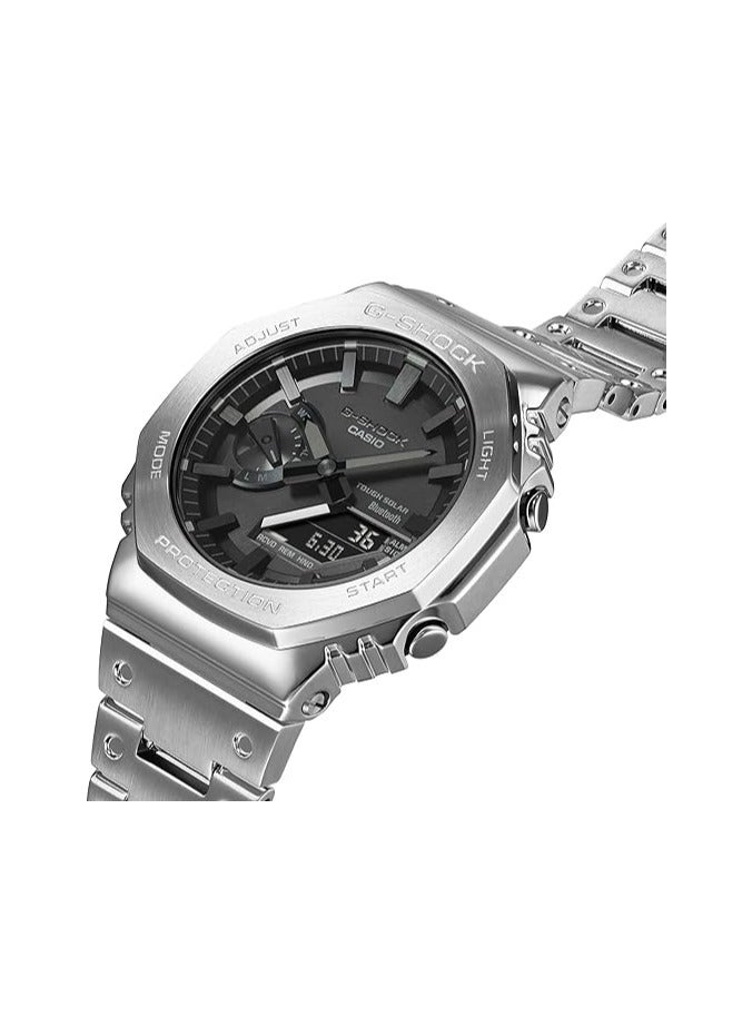 Casio G-Shock Watch - GM-B2100D-1ADR Black Dial, Silver Band - Image 3